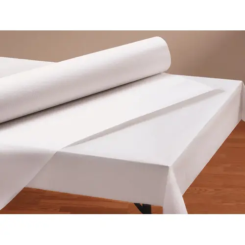 HOFFMASTER BRIGHT WHITE PAPER ROLL TABLE COVER